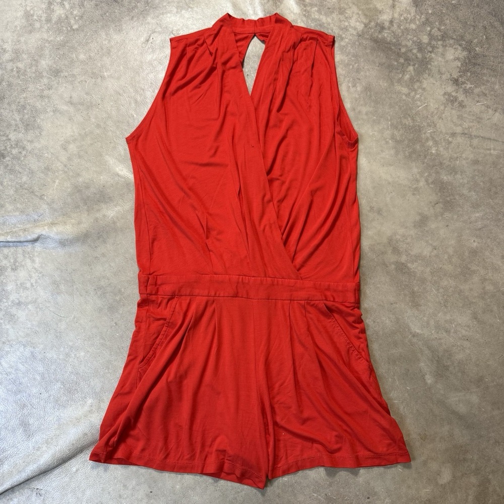 Trina Turk Romper Womens Size S Red Giselle‎ Sleeveless Lightweight Soft